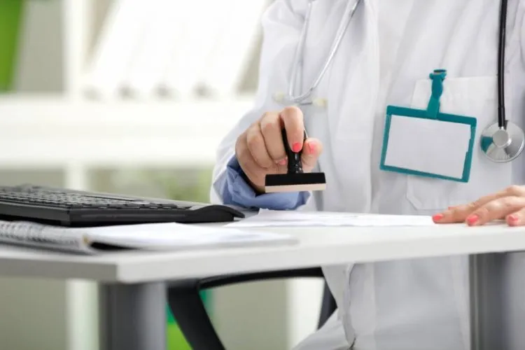 Tampon encreur personnalisé pour milieu médical