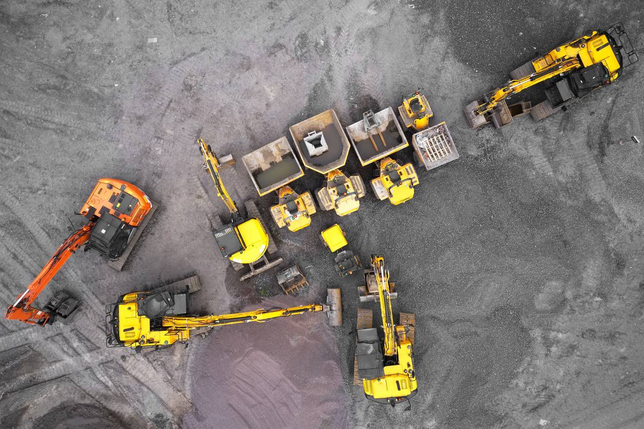 location machines travaux chantier