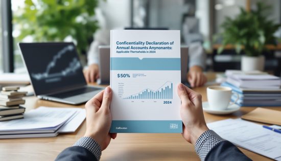 declaration de confidentialité des comptes annuels