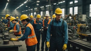 ouvriers non qualifiés de type industriel