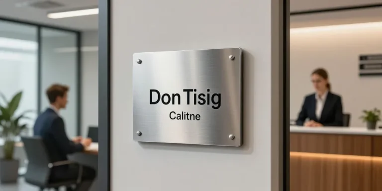 signalétique plaque de porte