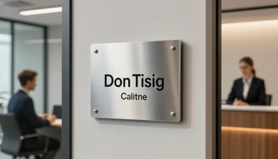 signalétique plaque de porte